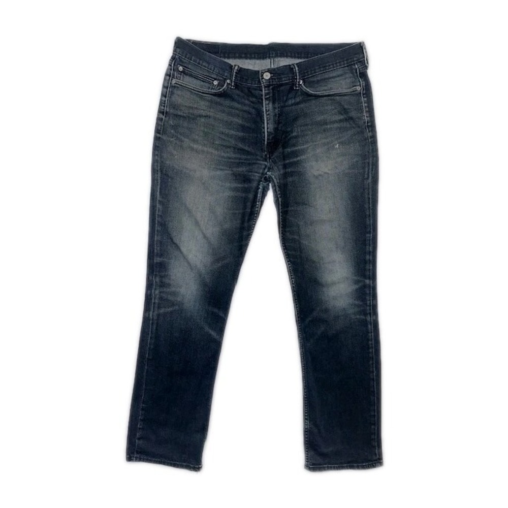 Levi's 514 Mens size 36x34 Jeans straight fit blue distressed Denim Mid Rise